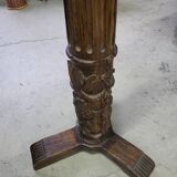 Large 18th century wooden column floor lamp