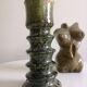 Enamelled ceramic candle holder, tamegroute