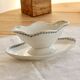 Old Saint-Amand ironstone sauce boat model 4022 - Blue floral rim