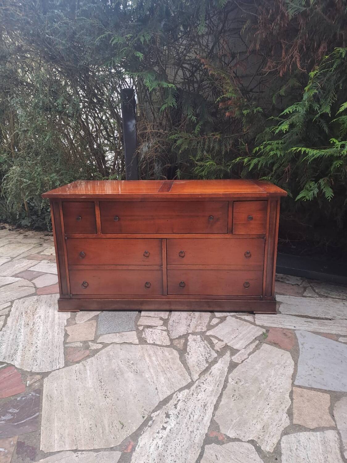 Commode Roche bobois en bois massif patine