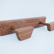 Door coat wooden with 2 balls