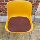 Paire de chaises traineaux Orange
