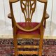 Set of 12 English Regency style beech armchairs from the 1970s.