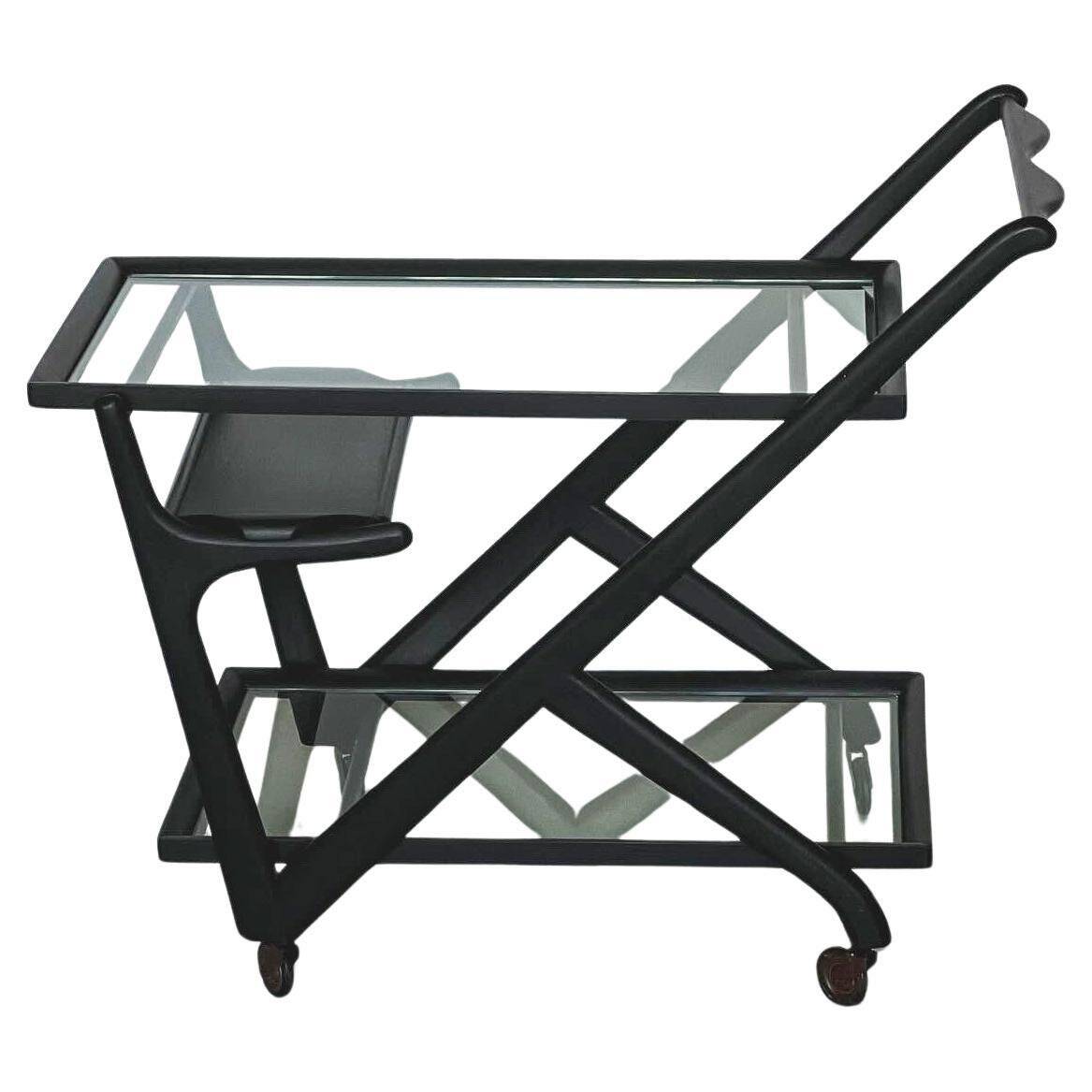 Serving Trolley by Cesare Lacca for Cassina, Vintage Bar Cart, Italian Design