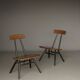 Chaises longues Pirkka par Ilmari Tapiovaara pour Laukaan Puu. Lot de 2