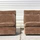Walter Knoll Collection pair of modular armchairs in two-seater sofa 1970s