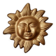 Golden terracotta sun handmade boho bohemian wall decor