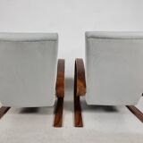 Armchairs in Walnut by Miroslav Navratil for Up Zavody, 1940s