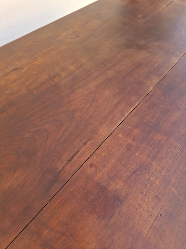 Table de ferme monastère rustique ancienne fabrication 19éme en noyer