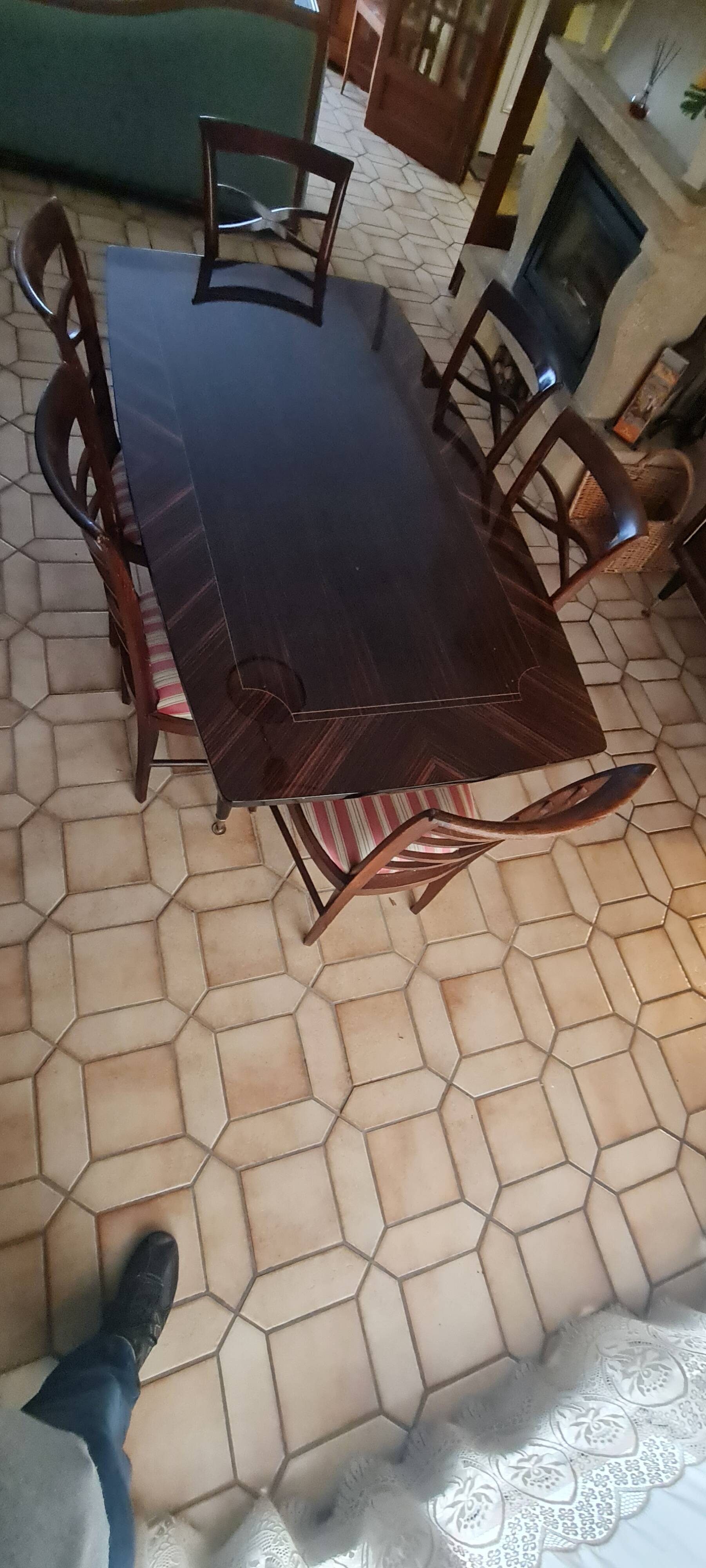 Dining table with chairs