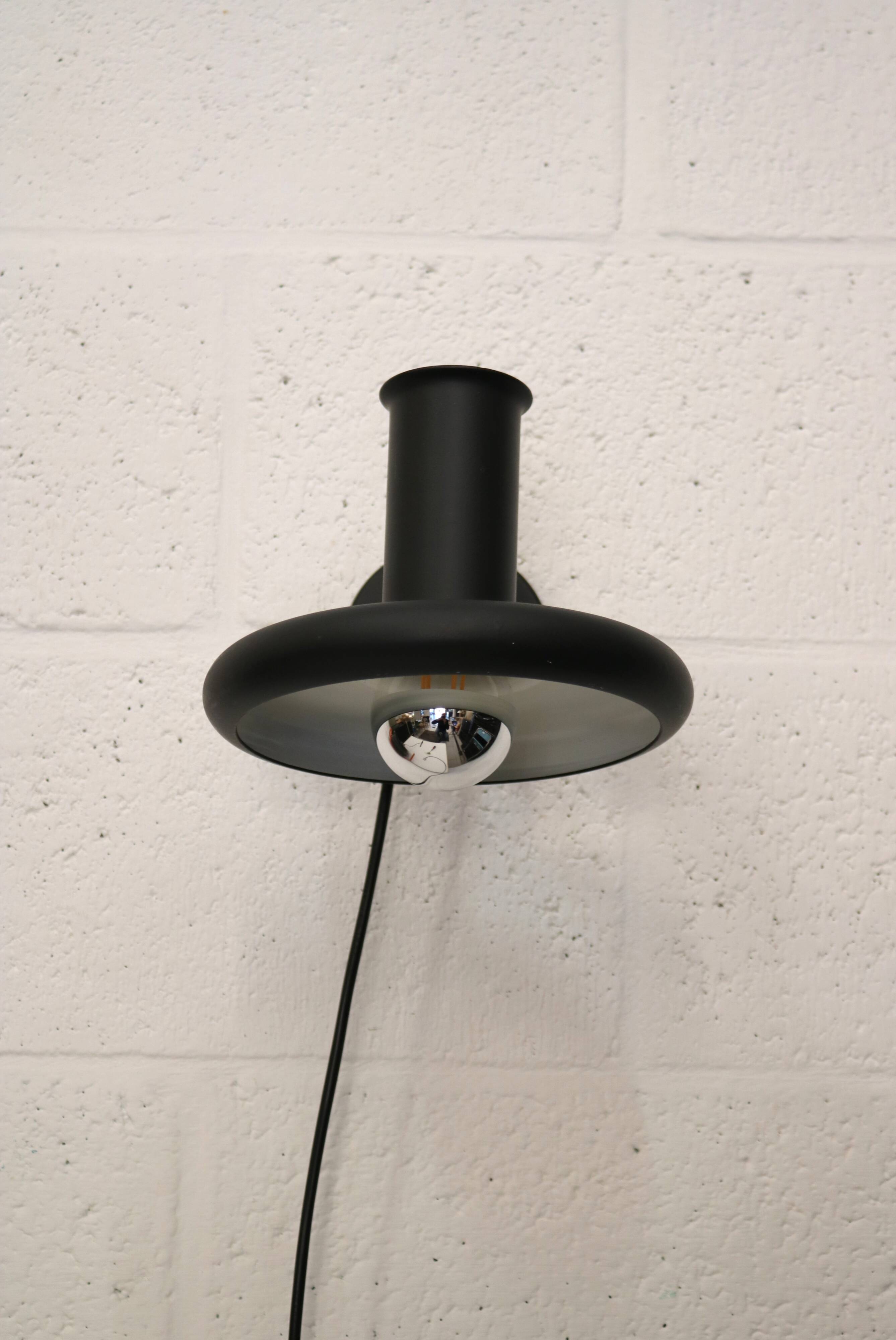 Top Design Fog & Morup black Wall Lamp - Optima 5 - Designed By Hans Due