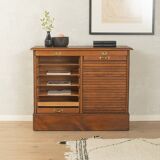 Unique Art Deco roll-top cabinet from the 1930s