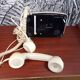 Téléphone Socotel blanc crème à cadran