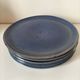6 speckled midnight blue stoneware dinner plates