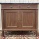 Buffet bas de style Louis XVI en acajou et marbre