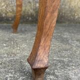 Small extendable table, regency style, solid wood, marquetry, vintage