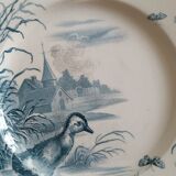 4 plates iron earth Gien model Ducks