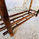 Vintage bamboo entrance hall with mirror circa 1920's