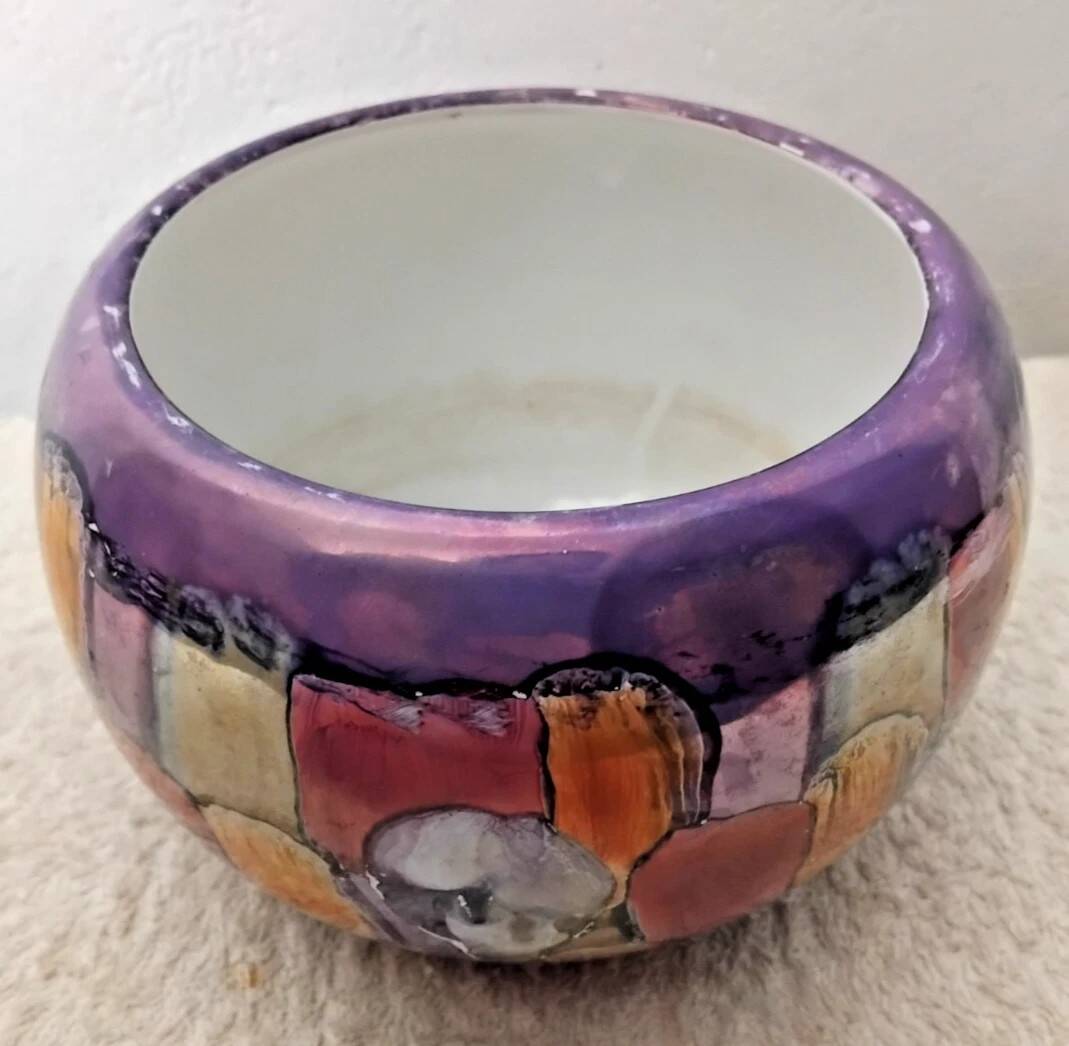 Vase - Round Pot Shape in Ceramic D: 11 cm Vintage