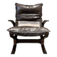 Fauteuil cuir 2 "design scandinave" 1950.