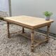 Table de ferme poncée rallonge jusqu'à 2,54m