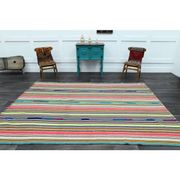 1970s Vintage Turkish Oushak Handmade Multi Color Area Rug 199x290