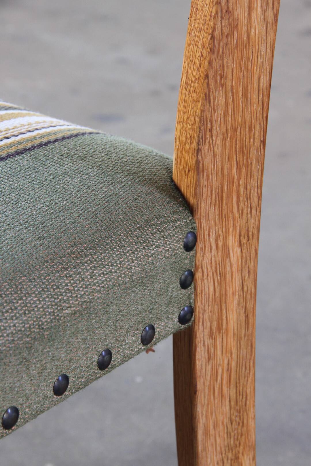 Vintage Danish Brutalist Oak Dining Chairs, Henning Kjærnulf style, 1960s