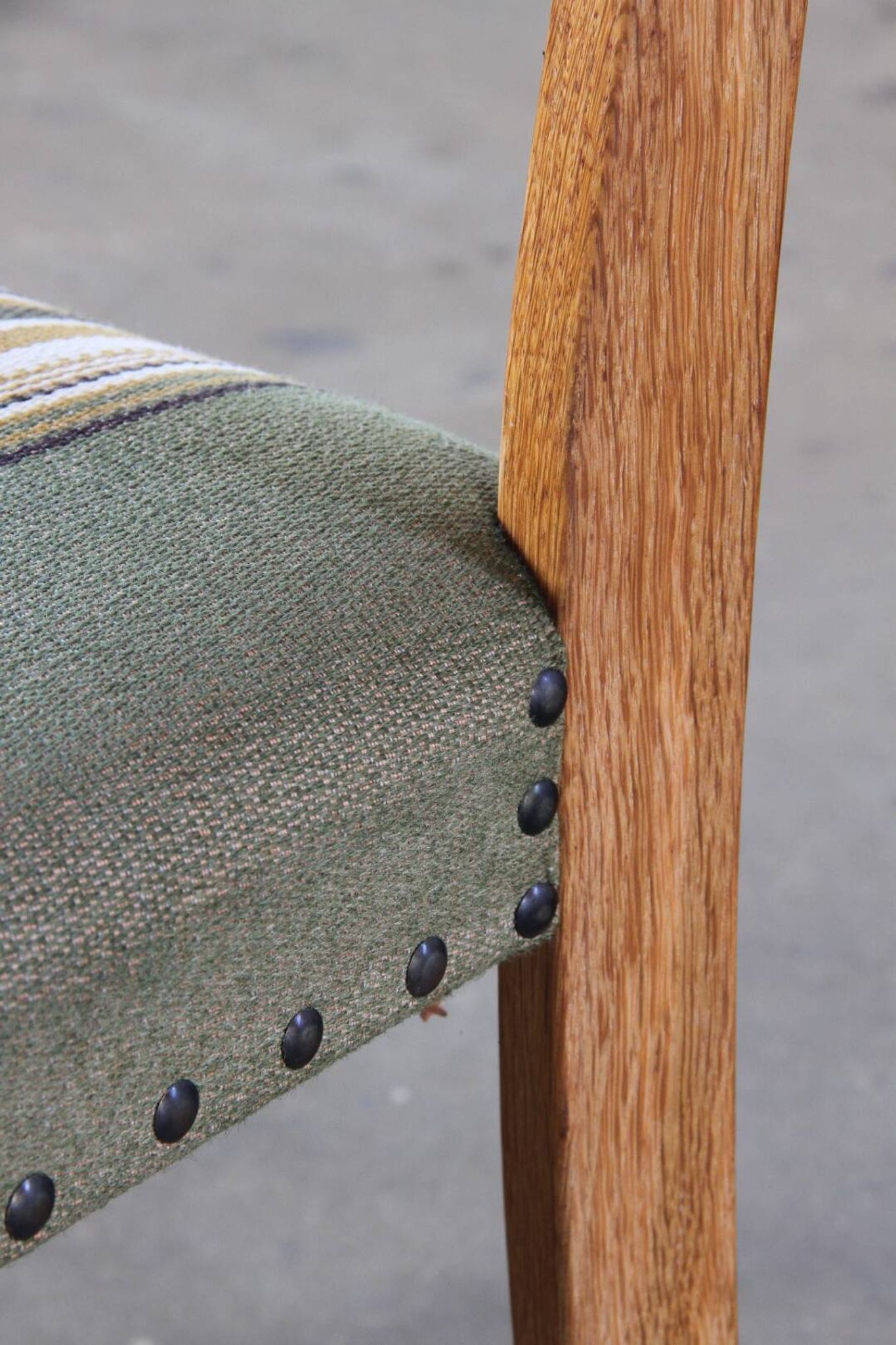 Vintage Danish Brutalist Oak Dining Chairs, Henning Kjærnulf style, 1960s