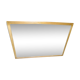 Old rectangular bevelled wall mirror - wooden frame grooves, 164x115cm