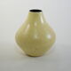 Design yellow ceramic vase, vintage 1960