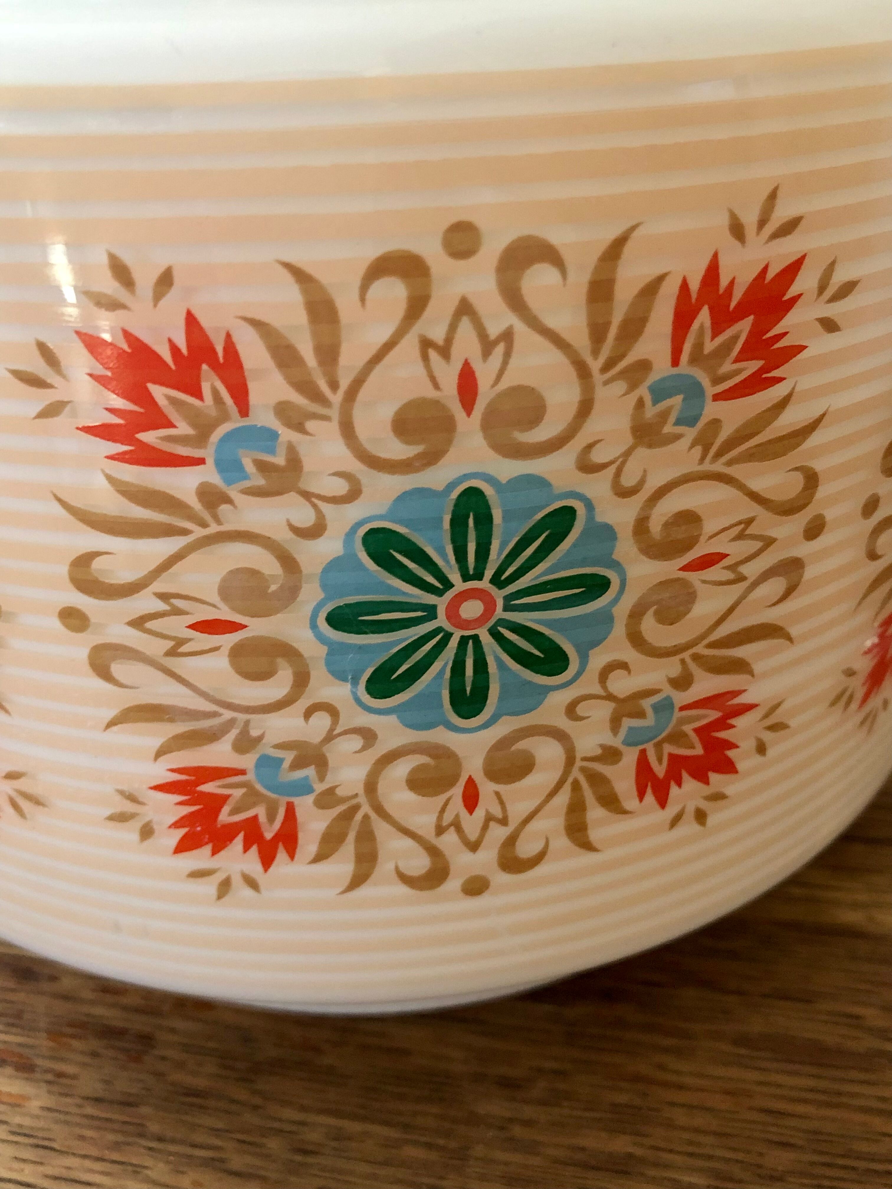 Vintage opaline pendant light