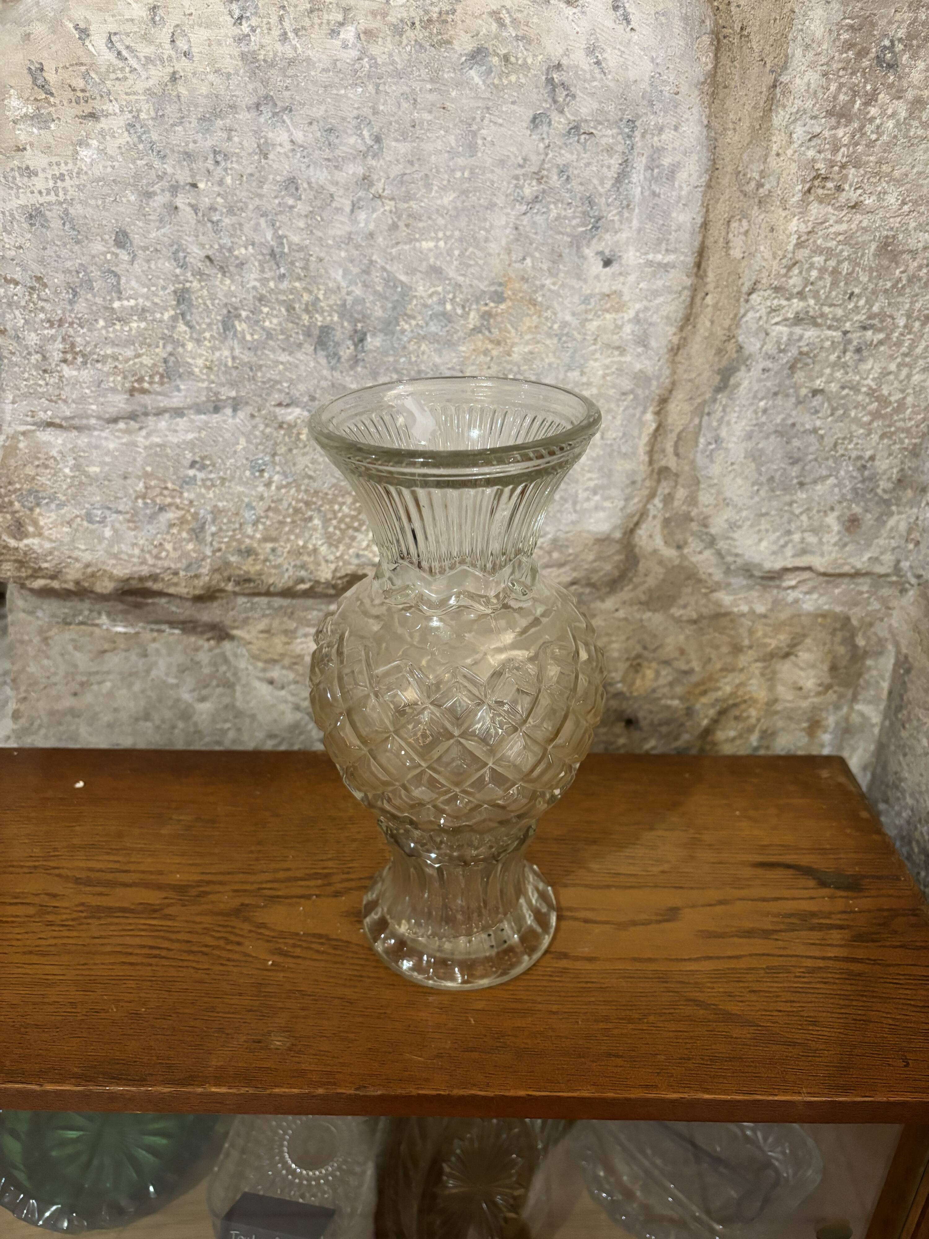 60s glass vase