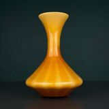 Vintage Murano Yellow Vase, Italy 1970s