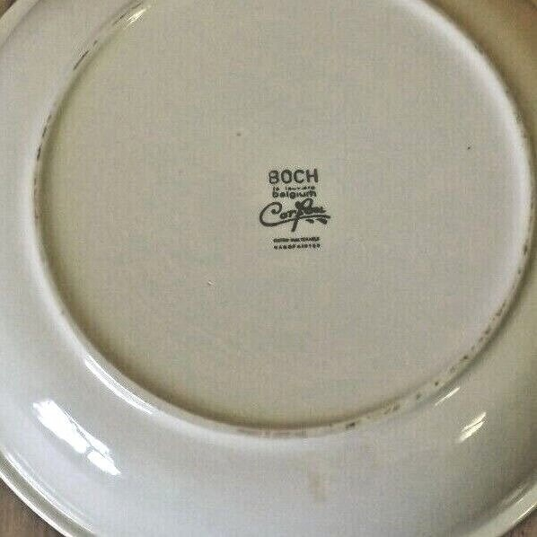 Vintage Boch La Louvière Corfou Collection Large Round Plate