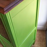 Art Deco Gin Buffet, painted in Farrow and Ball with a William Morris-inspired interior
