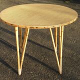 Rattan dining table