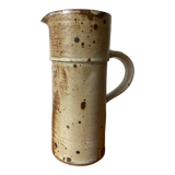 Stoneware ceramic pitcher