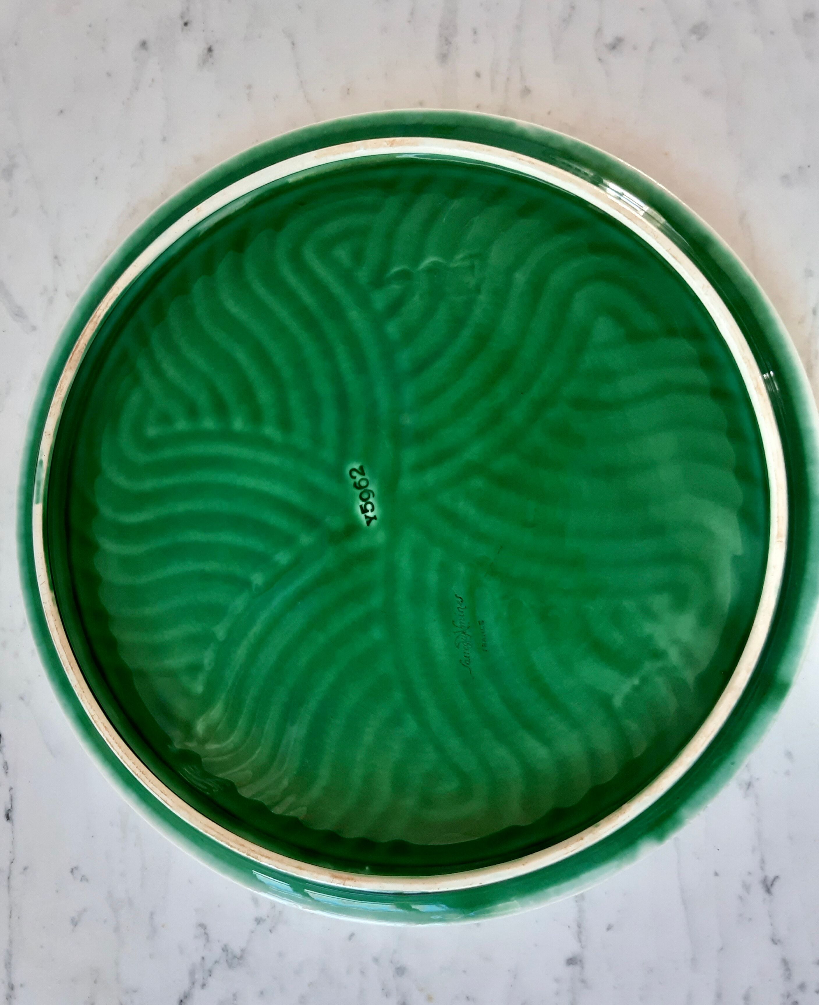 Digoin Sarreguemines flat bottom in 60s dabbling