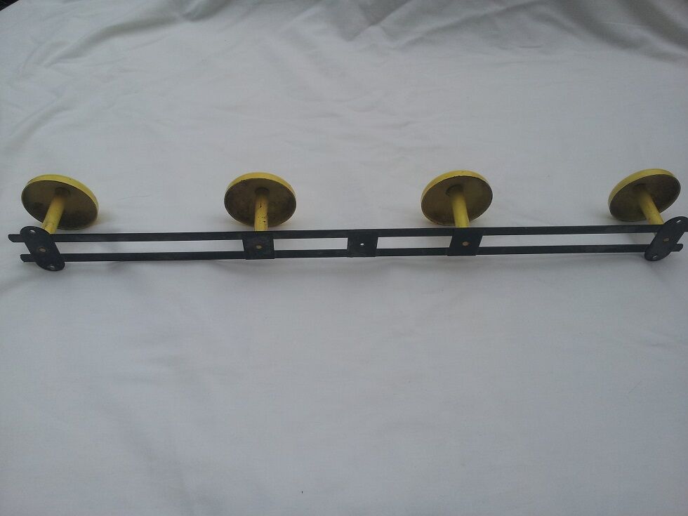 Yellow coat rack 4 pads
