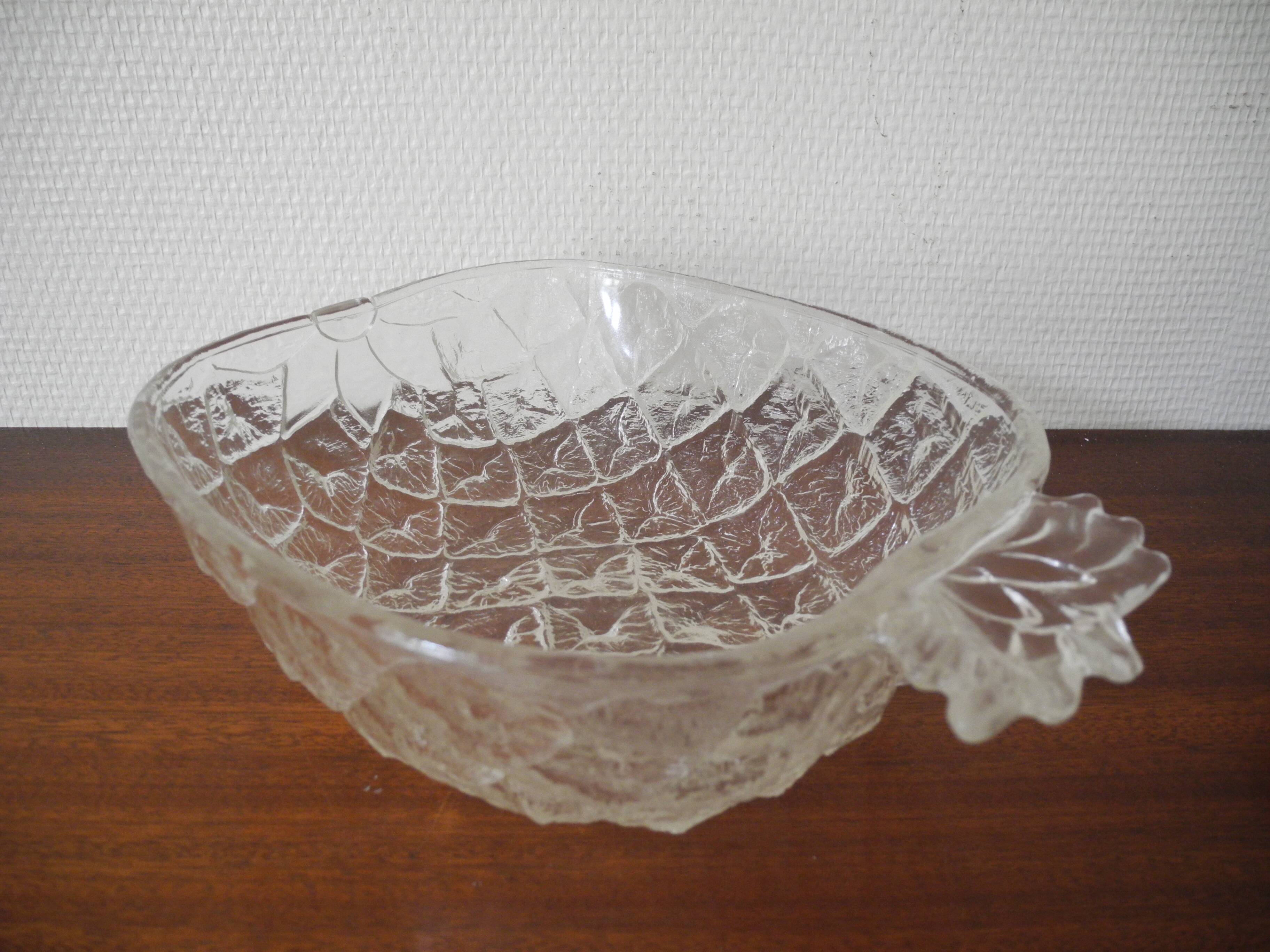 vintage pineapple salad bowl dish art table vintage pineapple salad bowl dish