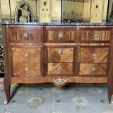 Restored XIXth century Transition style chest of drawers
