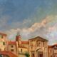 Mediterranean port, oil on canvas
