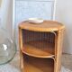 Pair of wicker bedside tables circa the 1970s.