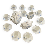 Service à café Art Déco – Porcelaine tchécoslovaque – Années 1930 – 12 pers