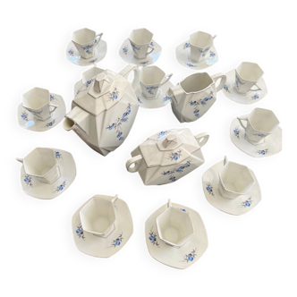 Art Deco coffee service – Czechoslovak porcelain – 1930s – 12 people