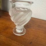 Crystal vase signed Lalique France model Ermenonville