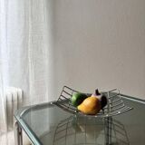 Memphis fruit bowl in chrome steel from the 1980s.