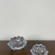 "Lotus" glass candle holder by Holmegaard, Danmark, 1970
