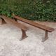 Pair of oak benches 240cm