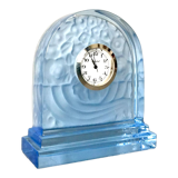 Signed Baccarat crystal desk clock